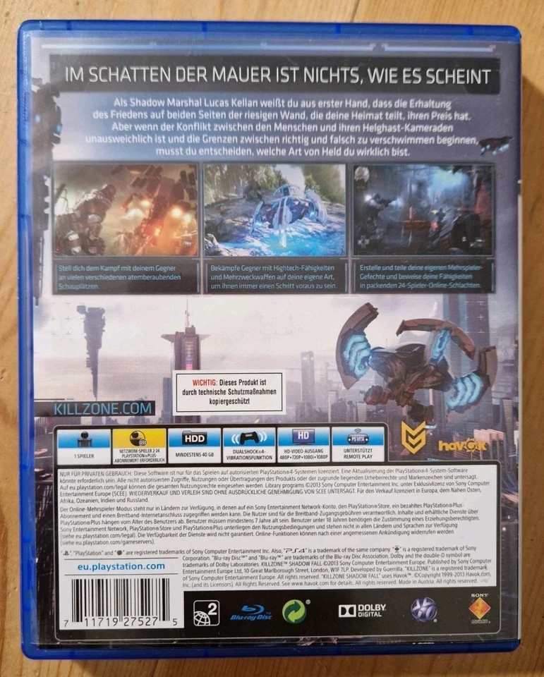 Killzone Shadow Fall - PS4 - Sony PlayStation 4 ⚡️ - Bild 3 von 3