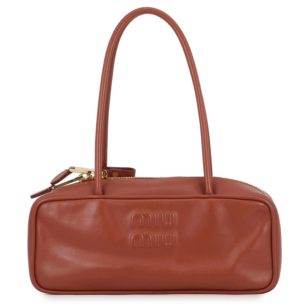 Miu Miu — MIUMIU baud Size Small Calf Leather Copper Brown 5BB173_2CRW_F0033_V_OTM