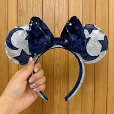Disney` Park Walt DisneyWorld Sorcerer Hat Headband Constellation Minnie Ears