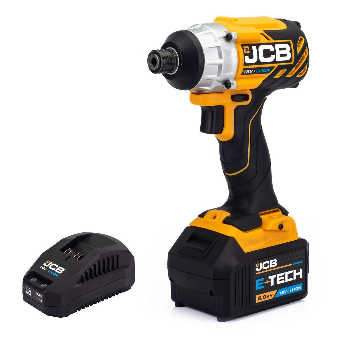 JCB 21-18BLID-5X-B Cordless Impact Driver 5Ah 18V Brushless Battery & Charger
