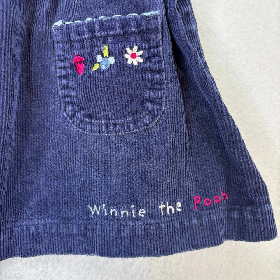 Vtg Winnie the Pooh Navy Corduroy Dress 4T 100 Acre Collection Disney Tigger - Image 3 of 4
