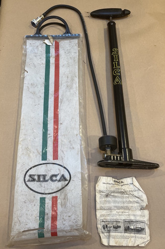 VINTAGE Silca Floor Pump Made in Italy PRESTA HEAD