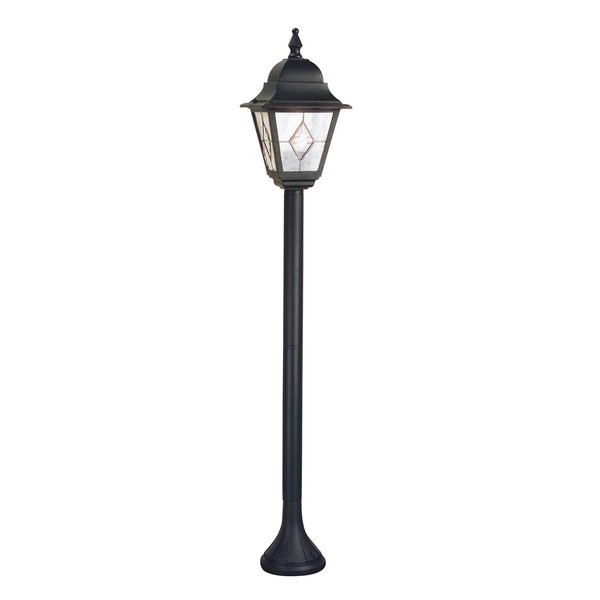 Schwarz Durchsichtig Klassisch Stehlampe AußEnlampe Garten 1X100W/E27 IP43-image