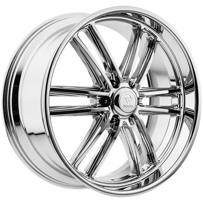 Resto R103 Maverick 24x9 6x5.5'' +25mm Chrome/Milled Wheel Rim 24'' Inch