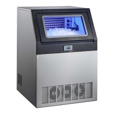 Commercial Ice Maker Machine, 440 lbs/24h with 85 lbs Storage Capacity, Built-in