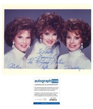 The McGuire Sisters AUTOGRAPHS Signed 8x10 Photo - Christine, Dorothy & Phyllis