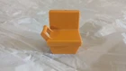 Vintage 4120 Passenger Train Car RT Seat Orange/Butterscotch Playmobil Germany