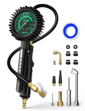 AstroAI 2025 Upgraded Tire Inflator with Pressure Gauge 230PSI - ANSI B40.1 A...
