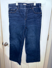 Lane Bryant Women's Straight Leg Stretch Denim Jeans Blue Plus Size 20 Pockets