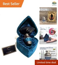 Elegant Small Keepsake Cremation Urn for Ashes - Velvet Case and Funnel Included