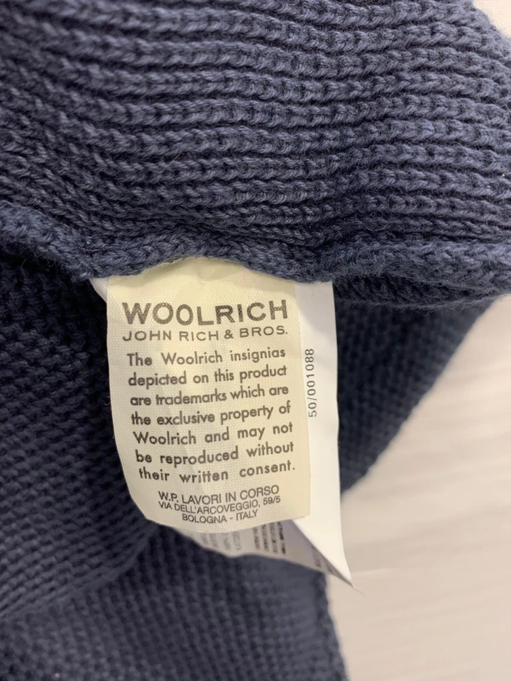 Chaqueta Blazer Cárdigan Woolrich John Rich & Bros Para Hombre Tejido Azul Marino Talla XL #119 Foto 4 de 4