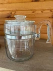 Vintage 7759 B Pyrex 9 Cup Glass Percolator Coffee Pot Flame Ware Complete Set