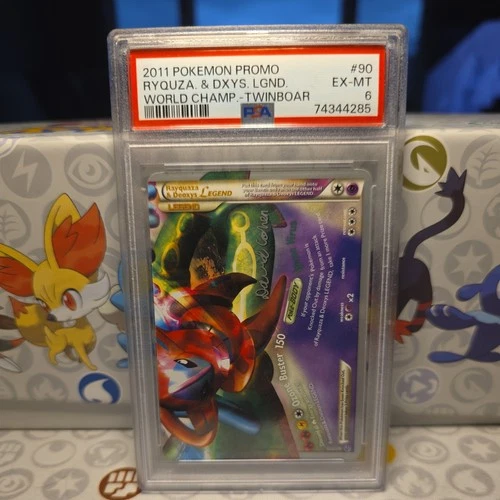 Pokemon Rayquaza & Deoxys Legend Bottom 2011 World Champs. Deck Promo #90 PSA 6