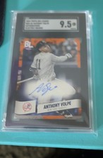 2024 Topps Big League - Electric Orange Foil Autographs Anthony Volpe #BEO-AV...
