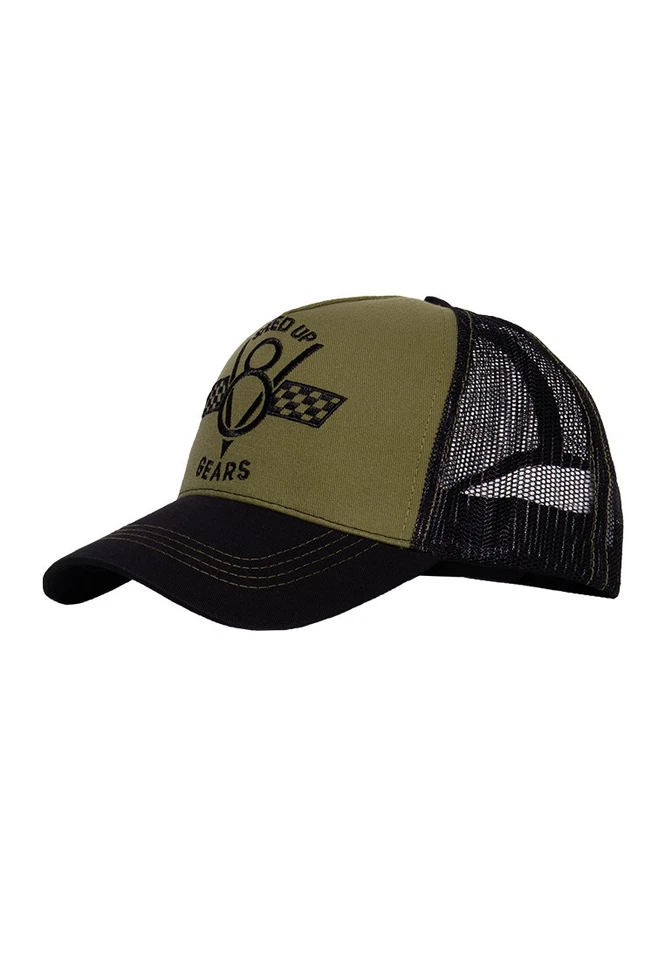 KING KEROSIN Herren Trucker Cap | Stickerei | Mesh Cap | Patch Speed Up Gears - Bild 1 von 1