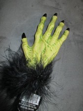 NWT Ashland Floral Pick Halloween Witch Green Hand  Feather Cuff- Decor/Wreath