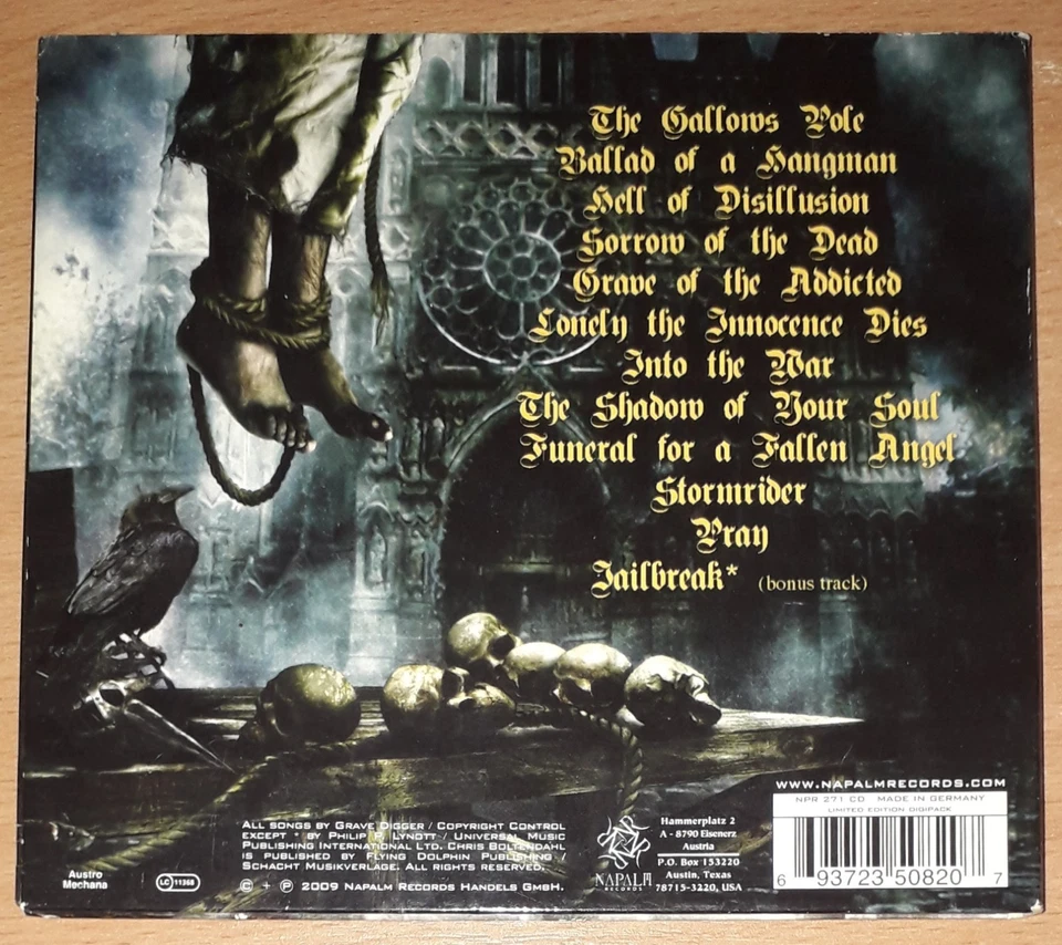 Grave Digger - Ballads of a Hangman CD Digipak (Heavy/Power Metal) *Zustand Gut* - Bild 2 von 4