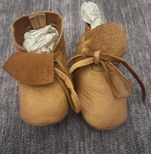 Handmade Native American Leather Baby Moccasins