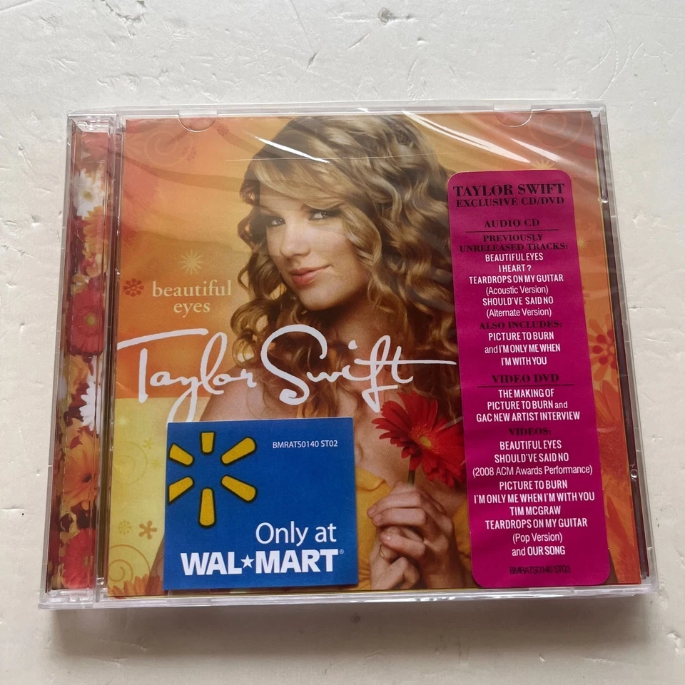 Taylor Swift - Beautiful Eyes CD/DVD Exclusive Album Set New Box Set