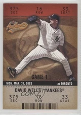 2003 Fleer Authentix David Wells #132