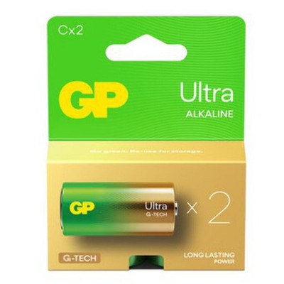 2 Gp Ultra Alkaline G-Tech Lr14 C Batterie Langlebige Leistung Blister Exp 2033