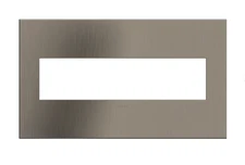 New Legrand AWC4GSN4 adorne 4-Gang Wall Plate,  Satin Nickel, Free US Shipping