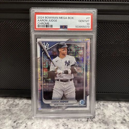 2024 BOWMAN CHROME #7 MEGA BOX AARON JUDGE - PSA 10 - GEM MINT 10