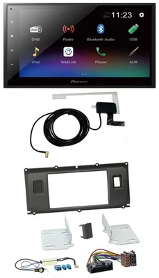 Pioneer DAB MP3 Bluetooth 2DIN USB Autoradio für Land Rover Evoque Blindstopfen - Bild 1 von 4