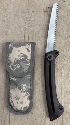 GERBER GEAR SLIDING SAW 22-41773, BLACK, W/ACU SHEATH/POUCH, NEW!