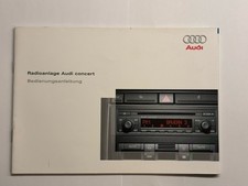 Audi A3 8P/A4 8E/B6/A6 4B/C5 Bedienungsanleitung Audi Radio concert Deutsch