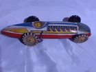 Vintage MARX Tin Lithograph Wind-up Boat Tail Indy Racing Car with Key