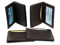 Leather Credit Card & Id Holder Slim Design Black Men's Wallet Leather Credit Card & Id Holder Slim Design Black Men's Wallet