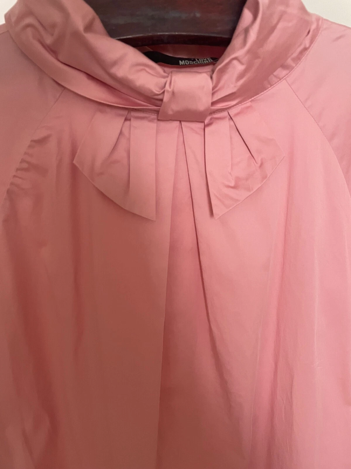 Love Moschino abito in cotone rosa delicato taglia USA 4