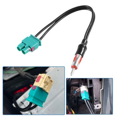 1X Car Radio Antenna Adapter Audio Cable Dual Fakra Din Male Aerial USA Stock