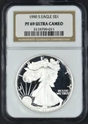 1990-S American Silver Eagle Proof NGC PF69 Ultra Cameo