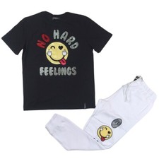 Rokustudio men 2p set 100 AUTHENTIC size LARGE t-shirt pants White/Black