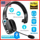 Trucker Bluetooth 5.2 Wireless Headset With Noise Cancelling Mic For Phones Pc