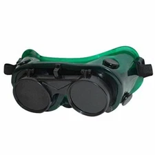 New Welding Cutting Goggles Flip Up Grinding Safety Glasses Dark Green Lense 