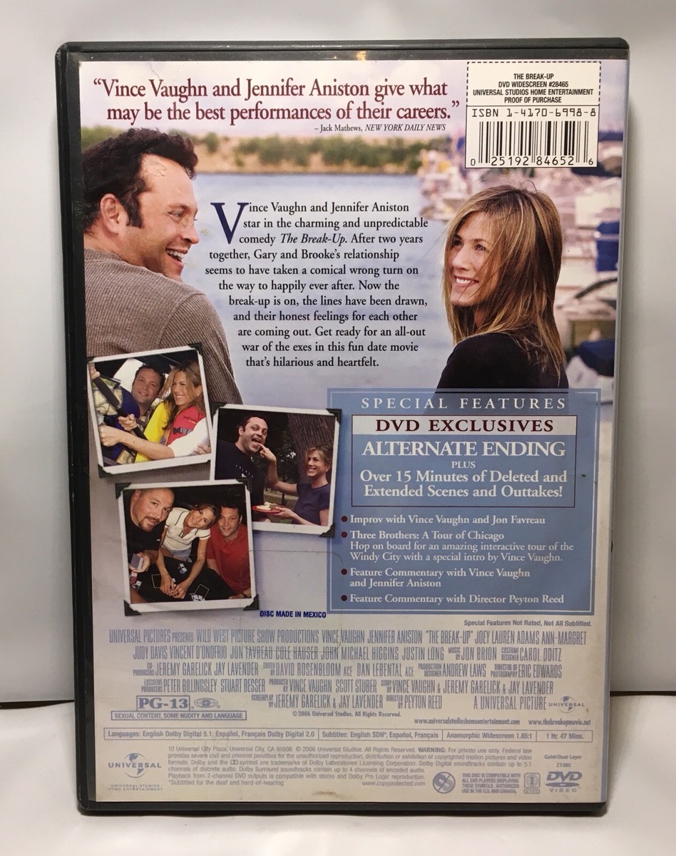 The Break-Up DVD Movie (Wide Screen Edition) Jennifer