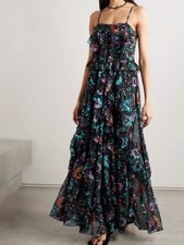 Ulla Johnson Mulberry Silk Silp A-line Flare Midi Dress for Ladies