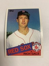 1985 Topps Boston Red Sox Rich Gale
