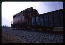 Railroad Slide - Detroit Toledo & Ironton #6356 Locomotive 1986 Riga MI Ballast