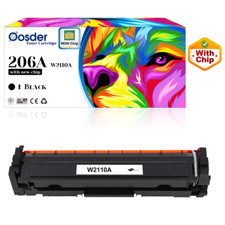 206A Black Toner New Chip ,for HP Color LaserJet Pro M255dw/M282/283fdw W2110A 