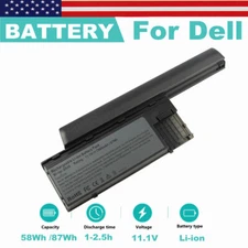 6/9 Cells Battery For Dell Latitude D630 D620 D631 D640 D630N PC764 PP18L TC030