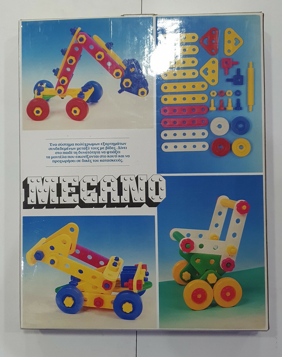 Vintage 90s Greek PANDA MECANO Building Bricks see condition of
