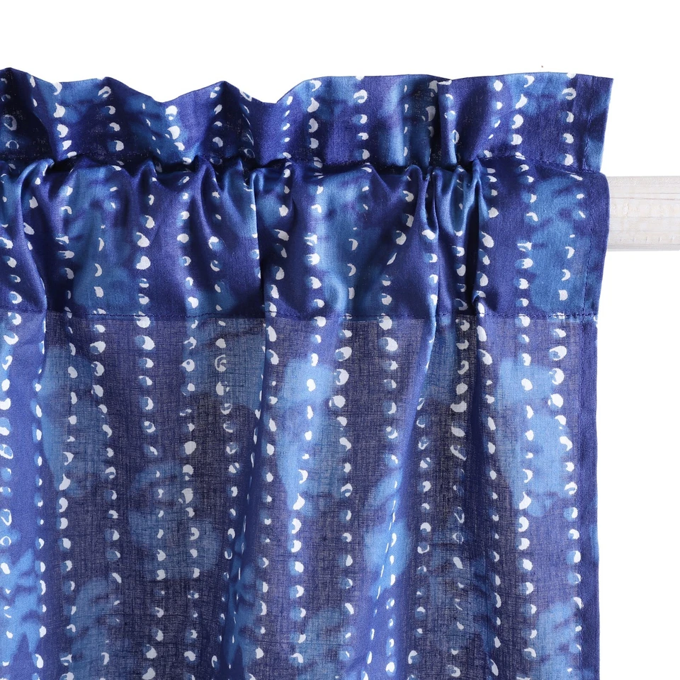 Cortina de cozinha indiana feita à mão cortina de janela de algodão cortina de borla decoração de painel - Imagem 3 de 4