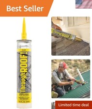 10.5 oz Clear Roof Sealant - Elastic, UV Resistant  Durable Synthetic Rubber
