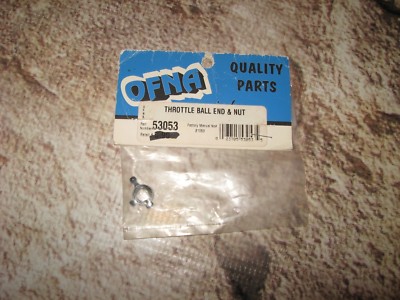 RC Racing Nitro Engine OFNA THROTTLE BALL END Black (1) 53053