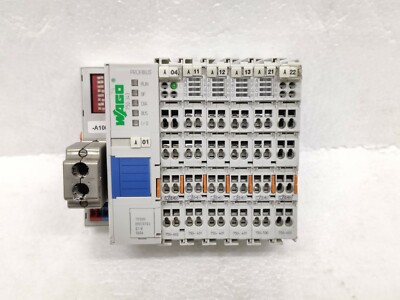 WAGO 750-343 Profibus + WAGO 750-602 + 3 x 750-431+750-530+750-600 Set