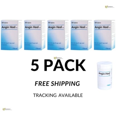 Angin-Heel S 50 Tablets Homeopathic Solution 5 PACK